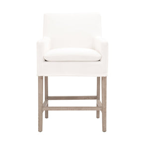 Modern European furniture - White Slipcover Counter Stool - www.oroa.com