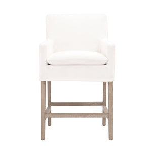   White Slipcover Counter Stool | Oroa.com