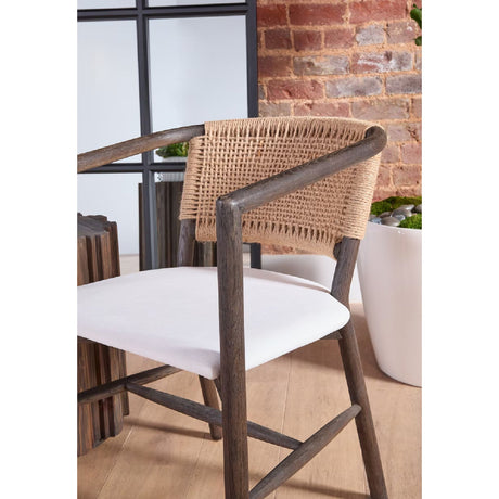 Modern European furniture - Jute Twine Back Accent Chair - www.oroa.com