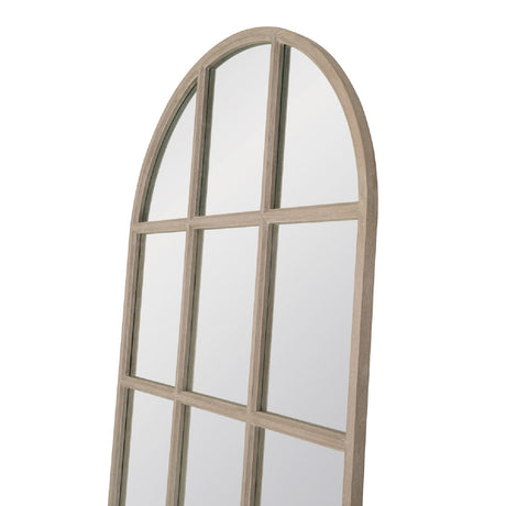 Gray Oak Arched Mirror | Living Essentials Grid