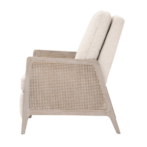   Beige Linen Recliner Chair | Oroa.com