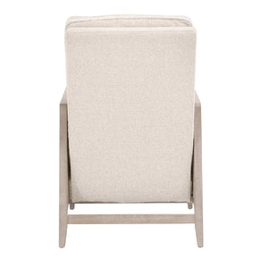   Beige Linen Recliner Chair | Oroa.com