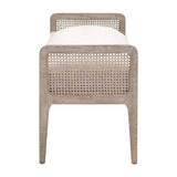 Cushioned Gray Oak Bench | Living Essentials Leone