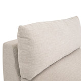 Modern European furniture - Beige Outdoor Modular Armless Chair - www.oroa.com
