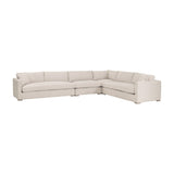 Modern European furniture - Beige Outdoor Modular Armless Chair - www.oroa.com