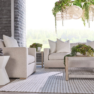   Beige Track-Armed Outdoor Sofa | Oroa.com