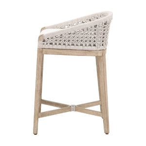   White Speckle Rope Counter Stool | Oroa.com