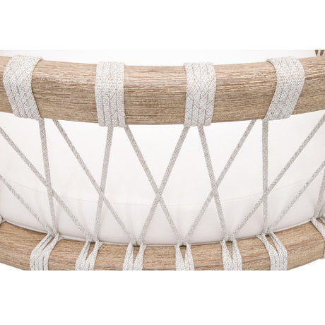 Modern European furniture - Hand-Wrapped White Rope Counter Stool - www.oroa.com