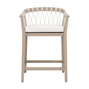 Modern European furniture - White Rope Outdoor Counter Stool - www.oroa.com