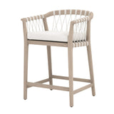 Modern European furniture - White Rope Outdoor Counter Stool - www.oroa.com