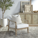 Modern European furniture - White Cushioned Club Chair - www.oroa.com