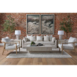 Modern European furniture - White Cushioned Club Chair - www.oroa.com
