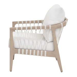   White Cushioned Outdoor Club Chair | Oroa.com