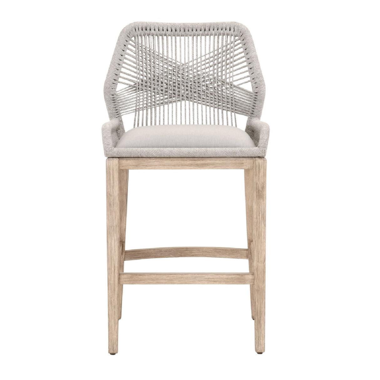   Woven Flat Rope Bar Stool | Oroa.com