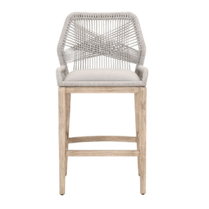   Woven Flat Rope Bar Stool | Oroa.com