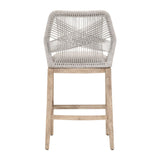 Modern European furniture - Woven Flat Rope Bar Stool - www.oroa.com