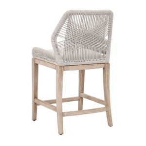   Woven Flat Rope Counter Stool | Oroa.com