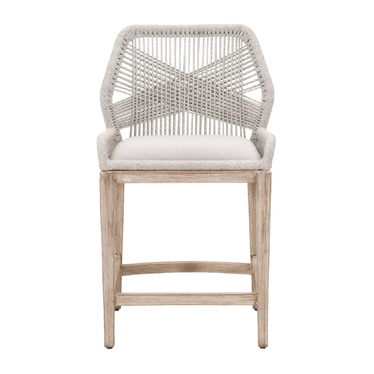   Woven Flat Rope Counter Stool | Oroa.com