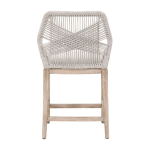   Woven Flat Rope Counter Stool | Oroa.com