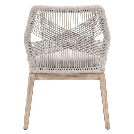 Modern European furniture - Woven Flat Rope Dining Chairs (2) - www.oroa.com