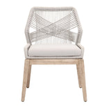 Modern European furniture - Woven Flat Rope Dining Chairs (2) - www.oroa.com