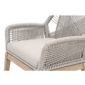   Woven Flat Rope Accent Armchairs (2) | Oroa.com