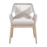 Modern European furniture - Woven Flat Rope Accent Armchairs (2) - www.oroa.com