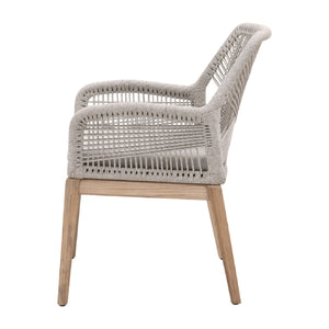   Taupe Flat Rope Outdoor Armchairs (2) | Oroa.com