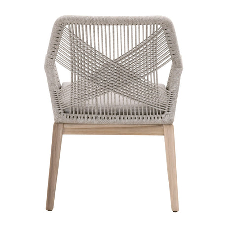 Modern European furniture - Taupe Flat Rope Outdoor Armchairs (2) - www.oroa.com