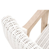 Modern European furniture - White Rattan Dining Armchair - www.oroa.com