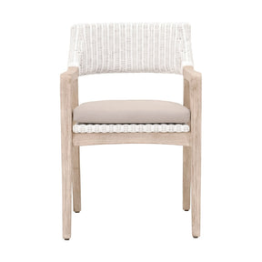 Modern European furniture - White Rattan Dining Armchair - www.oroa.com