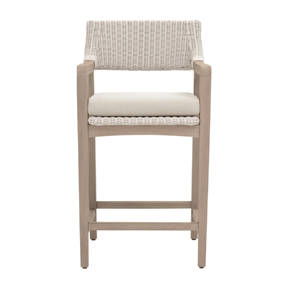   White Rattan Outdoor Counter Stool | Oroa.com