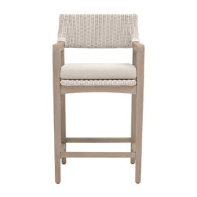 Modern European furniture - White Rattan Outdoor Counter Stool - www.oroa.com