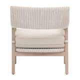 Modern European furniture - White Rattan Outdoor Club Chair - www.oroa.com