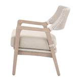 Modern European furniture - White Rattan Outdoor Club Chair - www.oroa.com