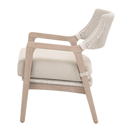 Modern European furniture - White Rattan Outdoor Club Chair - www.oroa.com