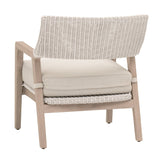 Modern European furniture - White Rattan Outdoor Club Chair - www.oroa.com