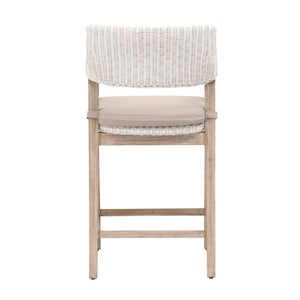   White Rattan Counter Stool | Oroa.com
