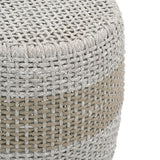 Modern European furniture - Taupe & White Rope Accent Table - www.oroa.com