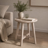 Outdoor Teak Round Counter Table | Living Essentials Carmel