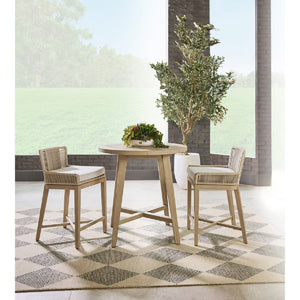   Outdoor Teak Round Counter Table | Oroa.com