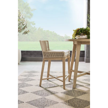 Outdoor Teak Round Counter Table | Living Essentials Carmel