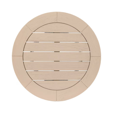 Round Teak Outdoor Dining Table | Living Essentials Boca