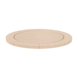 Round Teak Outdoor Dining Table | Living Essentials Boca