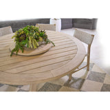 Round Teak Outdoor Dining Table | Living Essentials Boca