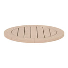 Round Teak Outdoor Dining Table | Living Essentials Boca – front view