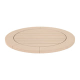 Round Teak Outdoor Dining Table | Living Essentials Boca