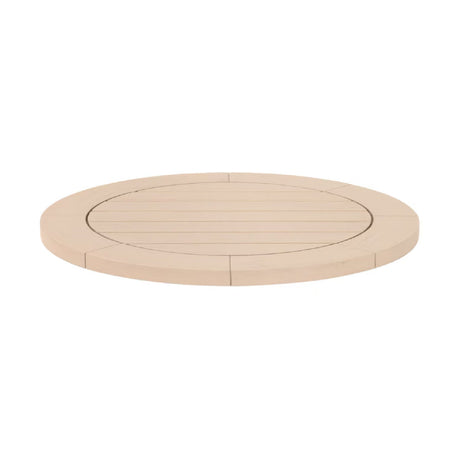 Round Teak Outdoor Dining Table | Living Essentials Boca