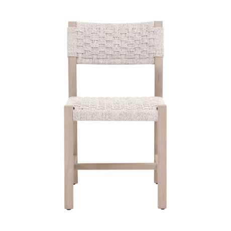White Rope Indoor/Outdoor Dining Chairs (2) | Living Essentials Kitts
