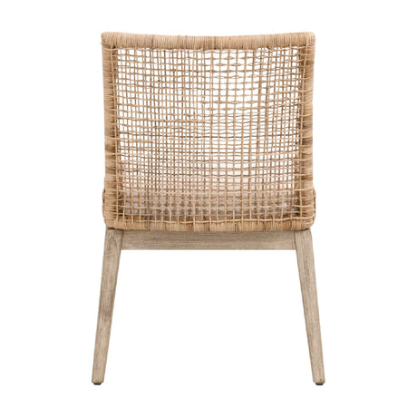 Modern European furniture - Natural Rattan Dining Chairs (2) - www.oroa.com